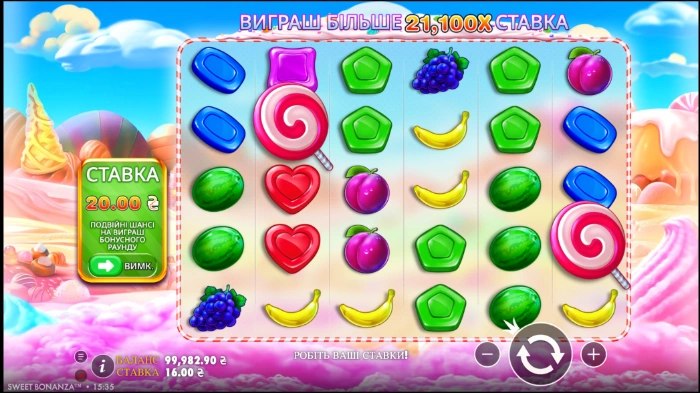 ігровий автомат Sweet Bonanza в казино слот сіті